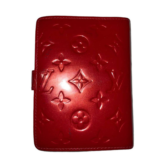 Louis Vuitton Red Vernis Leather Small Ring Agenda Cover - Picture 2 of 16